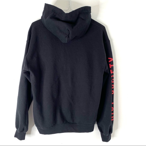 riot society Rose Patch Black Hoodie - Picture 5 of 7